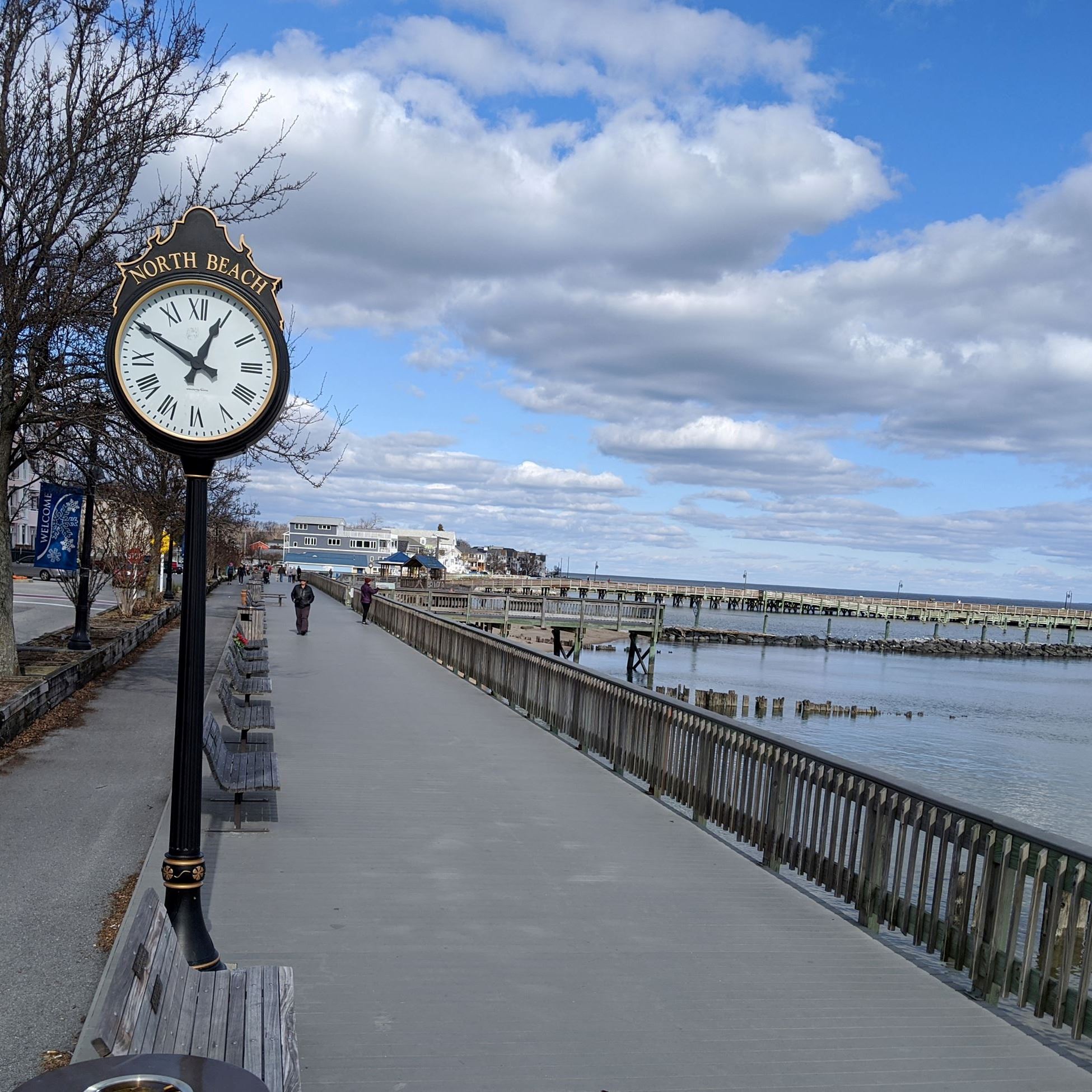 Boardwalk by water