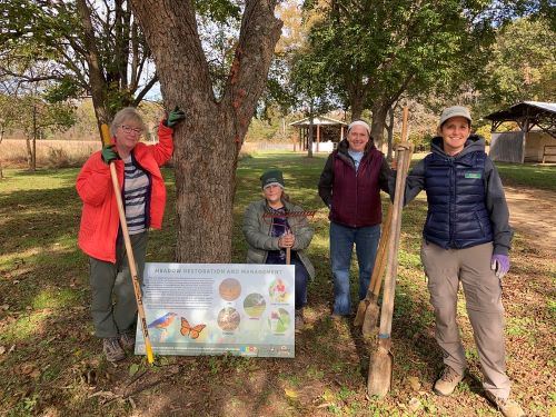 Group of volunteers working at Gatewood 